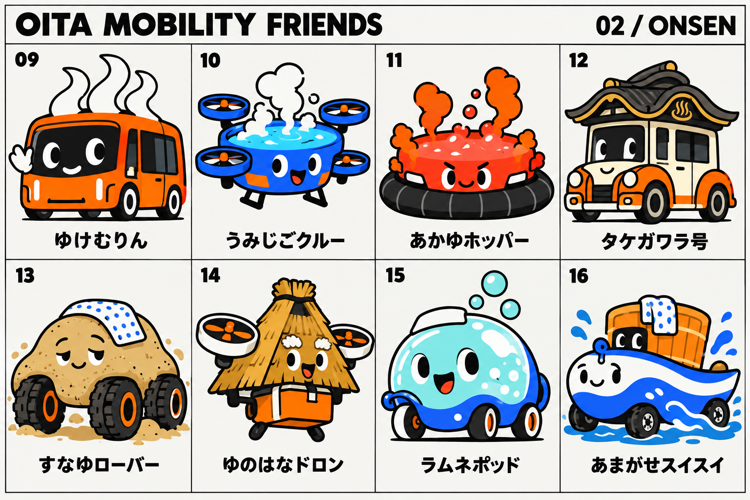 ゆけむりん：別府温泉と自動運転シャトル
